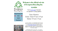 Desktop Screenshot of evergreenrecyclinginc.com